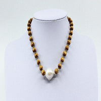 Wood Rosary Bead Chain With Freshwater Pearl I MCHARMS. Wood Rosary bead chain with a freshwater pearl. 17 inches in length. Wood Rosary Bead Chain With Freshwater Pearl amazon. Wood Rosary Bead Chain With Freshwater Pearl beads. Wood Rosary Bead Chain With Freshwater Pearl clasp. Wood Rosary Bead Chain With Freshwater Pearl boho necklace. Rosary Bead Chain boho jewelry.