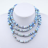 Blue Tie Dye Custom Necklace I MCHARMS