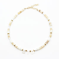 Sea Spray Monogram Necklace White Or Colorful I MCHARMS