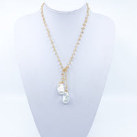 Lariat With Baroque Freshwater Pearl