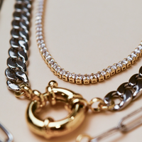 Mcharms Silver Cuban Link Chain Necklace Shop Jewelry at MCHARMS