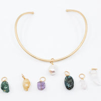 Gold Collar Choker Charms