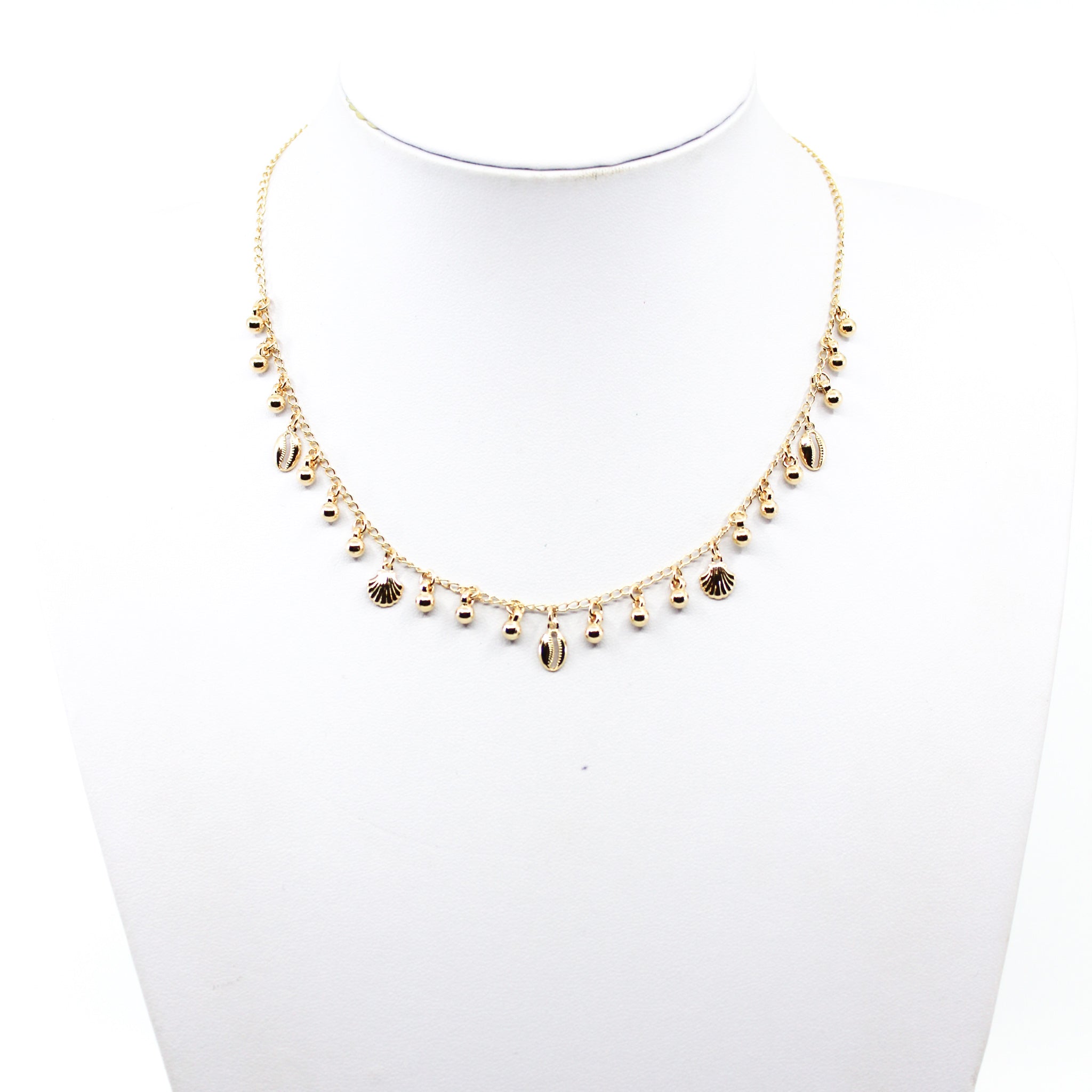 Gold hot sale dangle choker