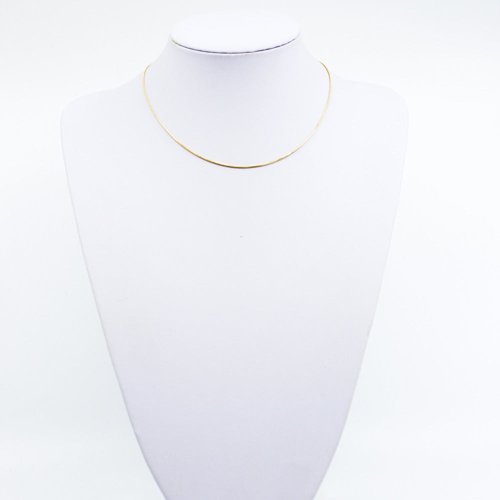 Snake Chain Necklace 18 in - Gold