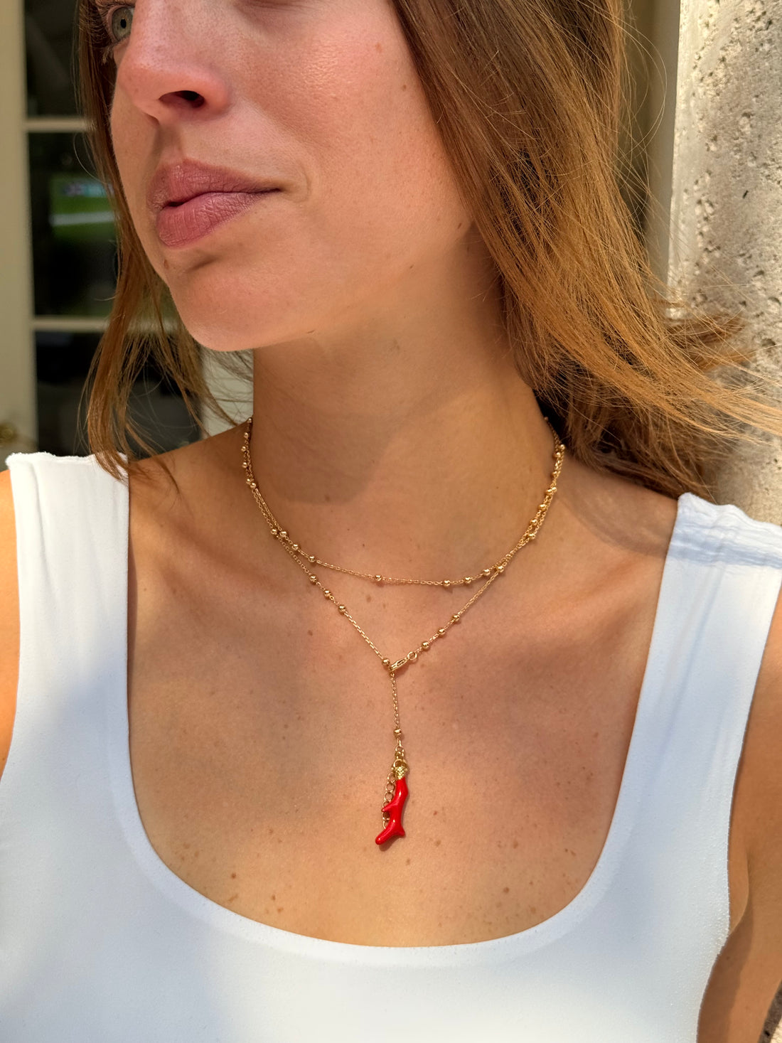 Gold Beads by the Yard Waist Chain