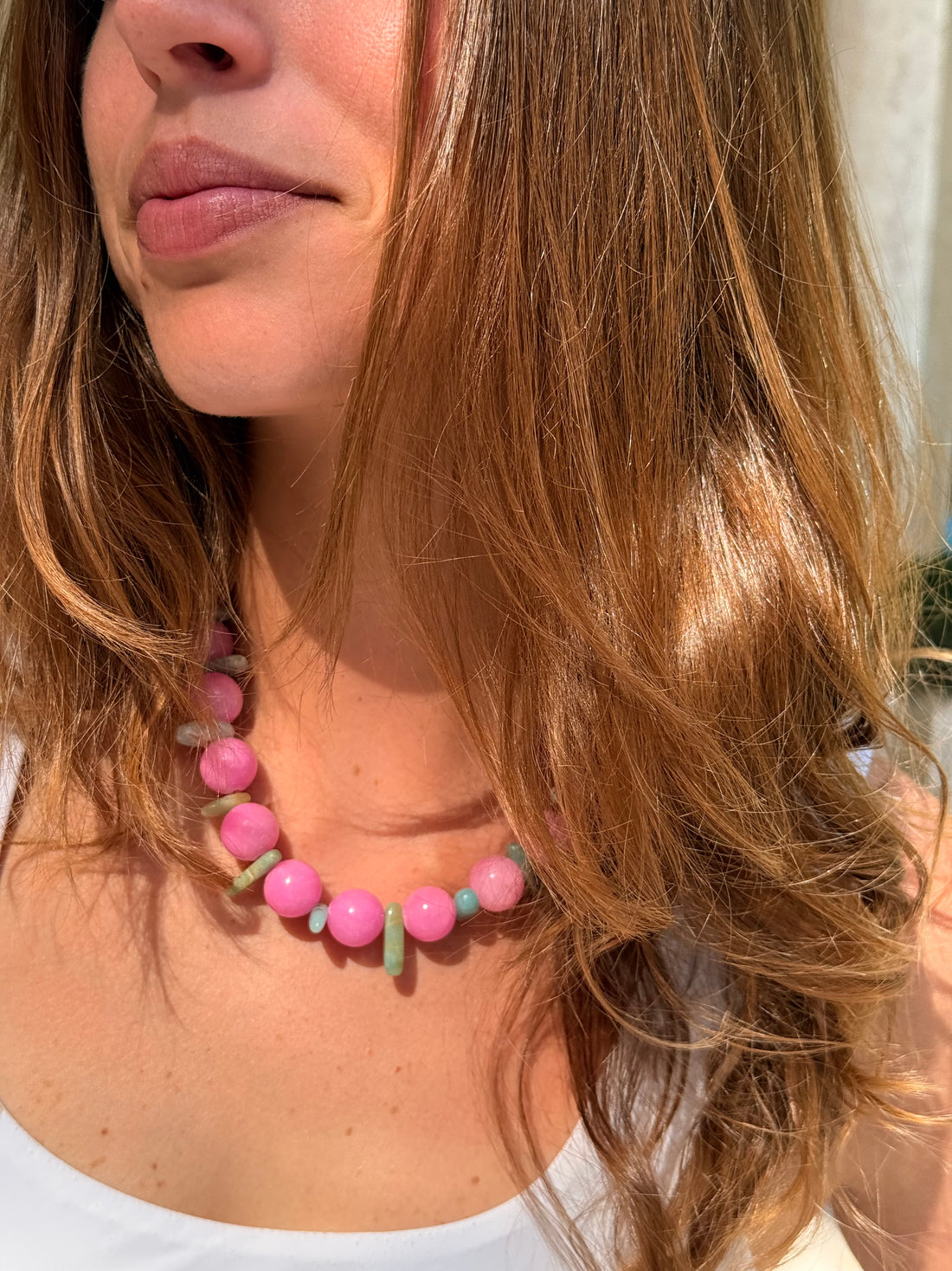 Miami Pink Gumball Necklace