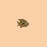 Yellow Jade Reef Fish Charm