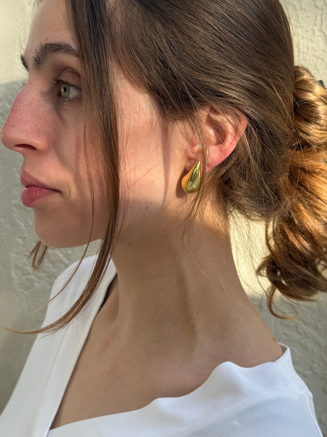 Gold Teardrop Earrings