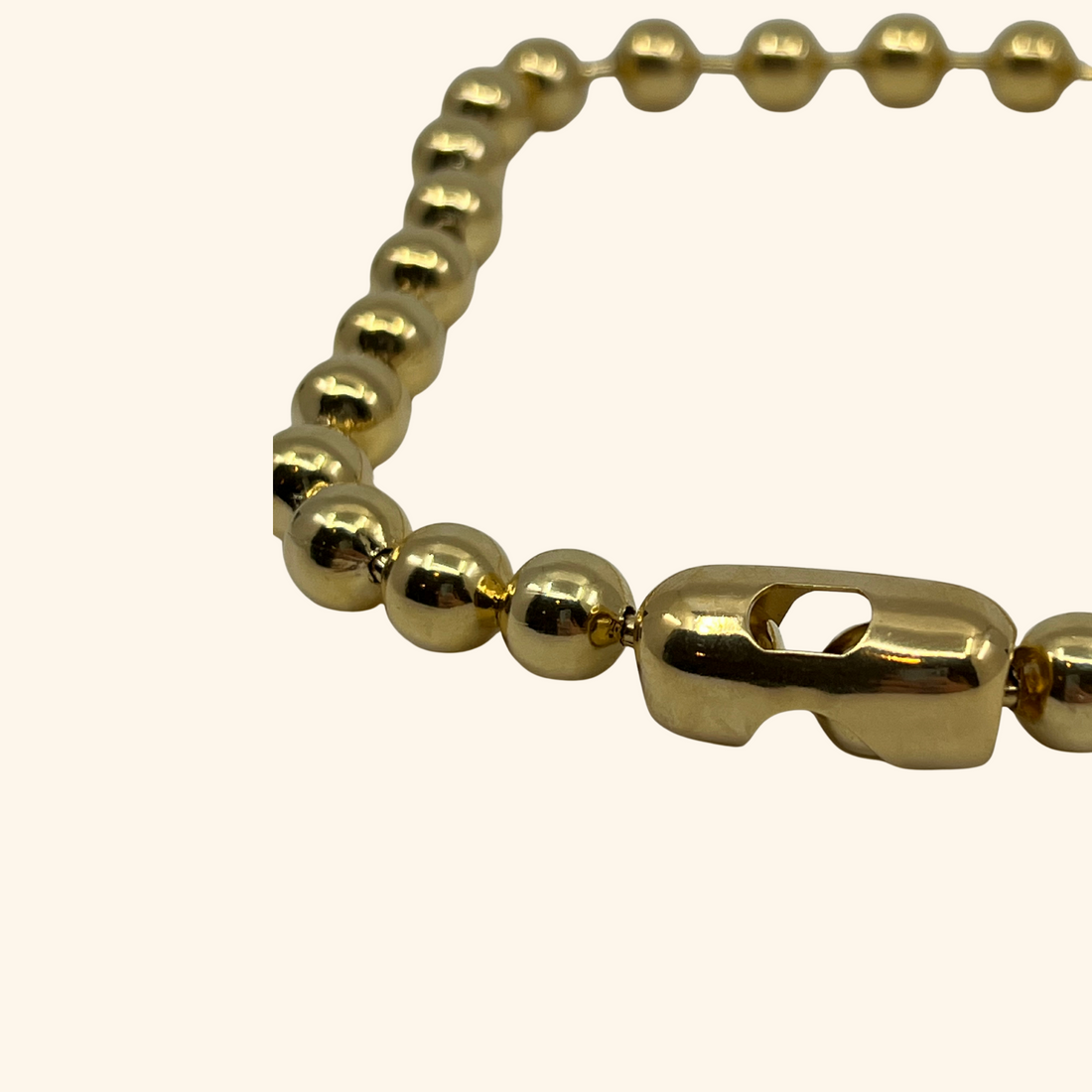Gold Ball Link Necklace