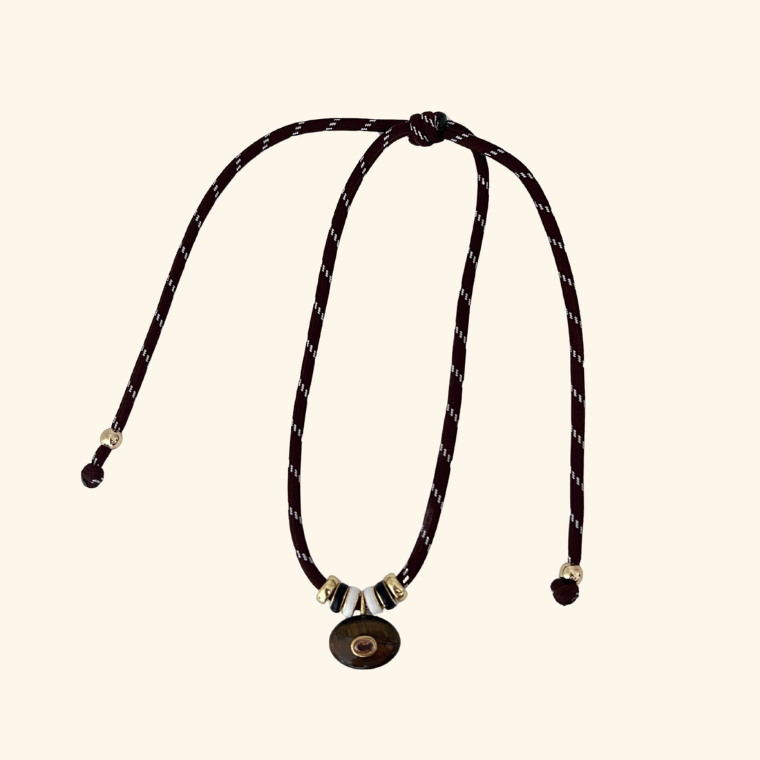 Tiger’s Eye Rope Necklace