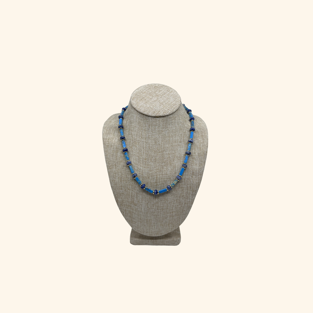 Costal Blue Beach Beads Necklace