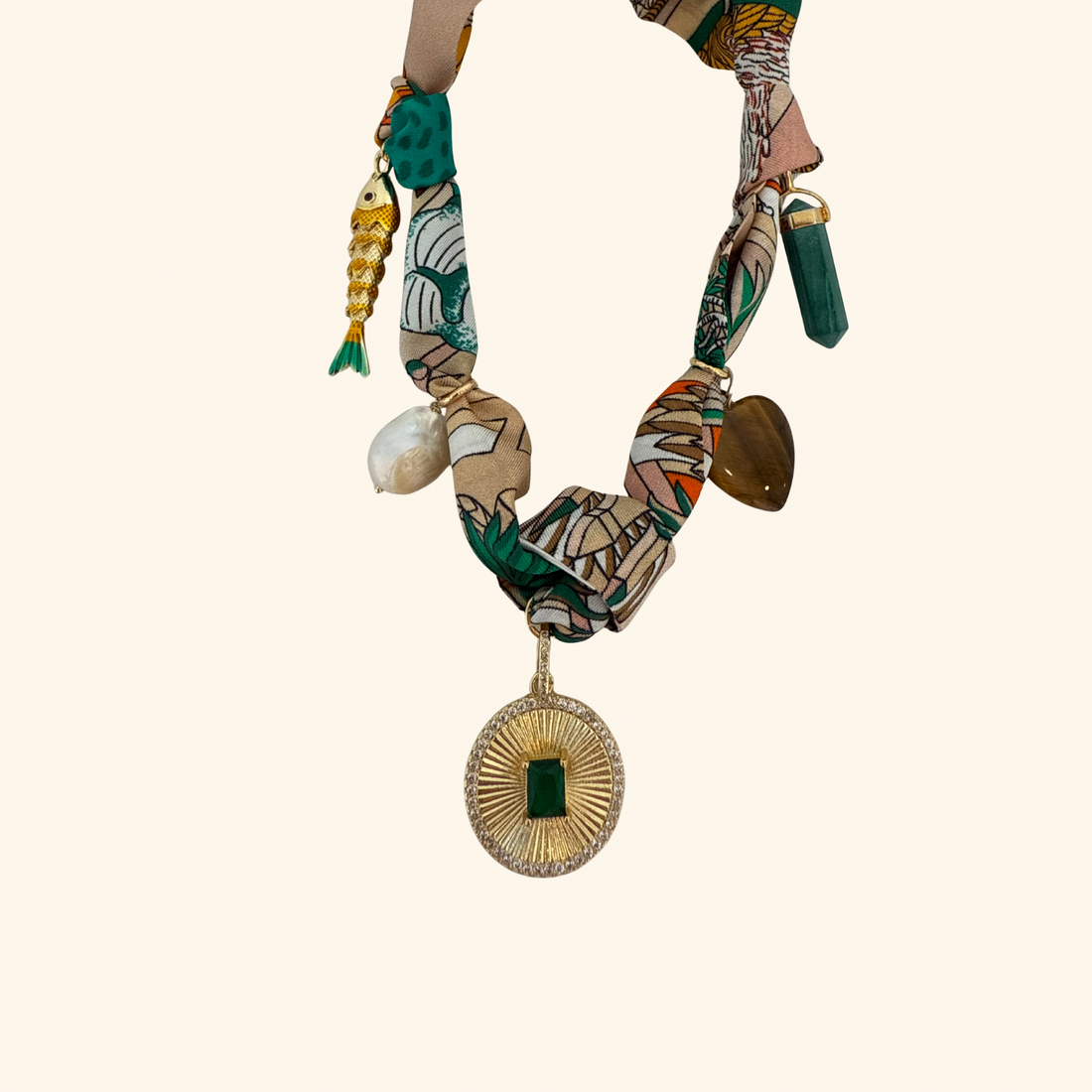 Jamaican Me Crazy Scarf Necklace