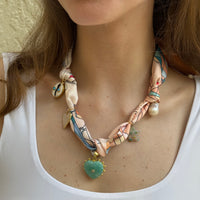 Beach Blossom Scarf Necklace