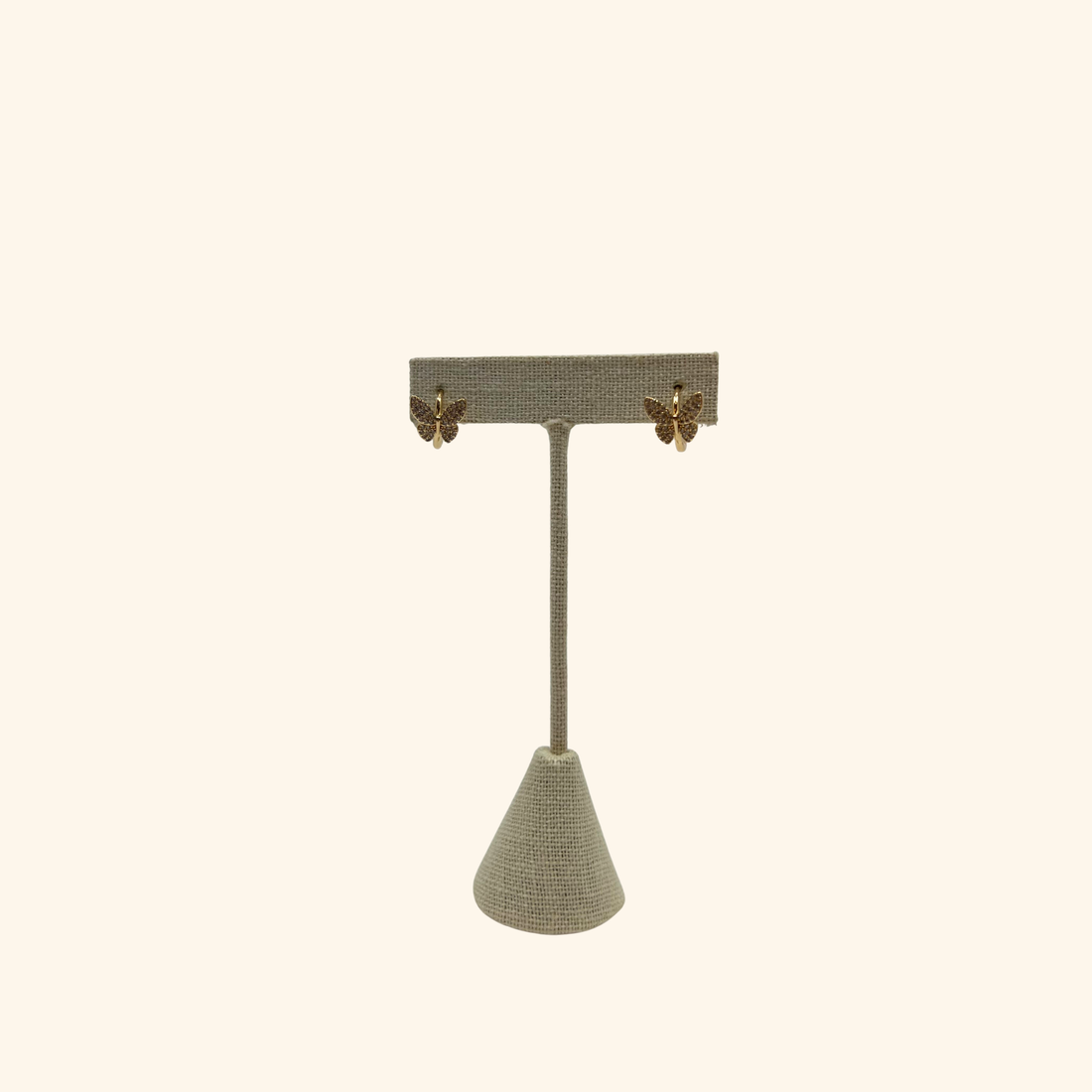 Butterfly Hoop Earrings