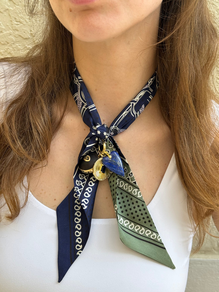 Boho Sea Bandit Scarf Necklace