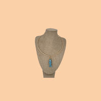 Turquoise Mosaic Fish Charm