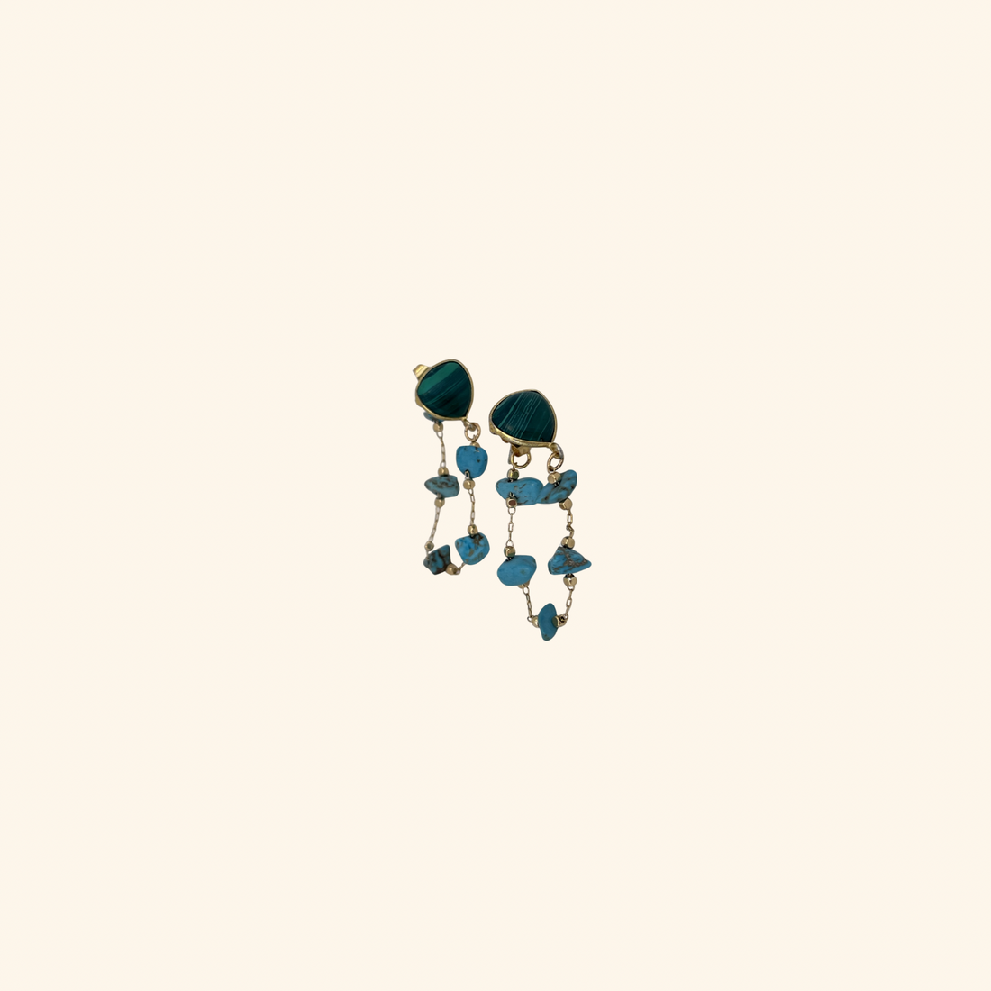 Green and TurquoiseEarrings