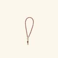 Poisson Rose et Jaune Beaded Necklace