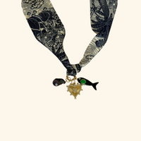 Nero Coastal Scarf Necklace