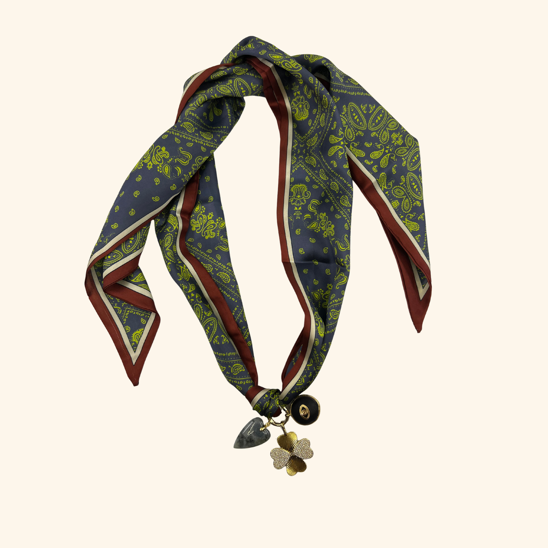 Charmed Eye Bandit Scarf Necklace