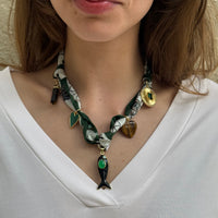 Green Sea Spirit Scarf Necklace