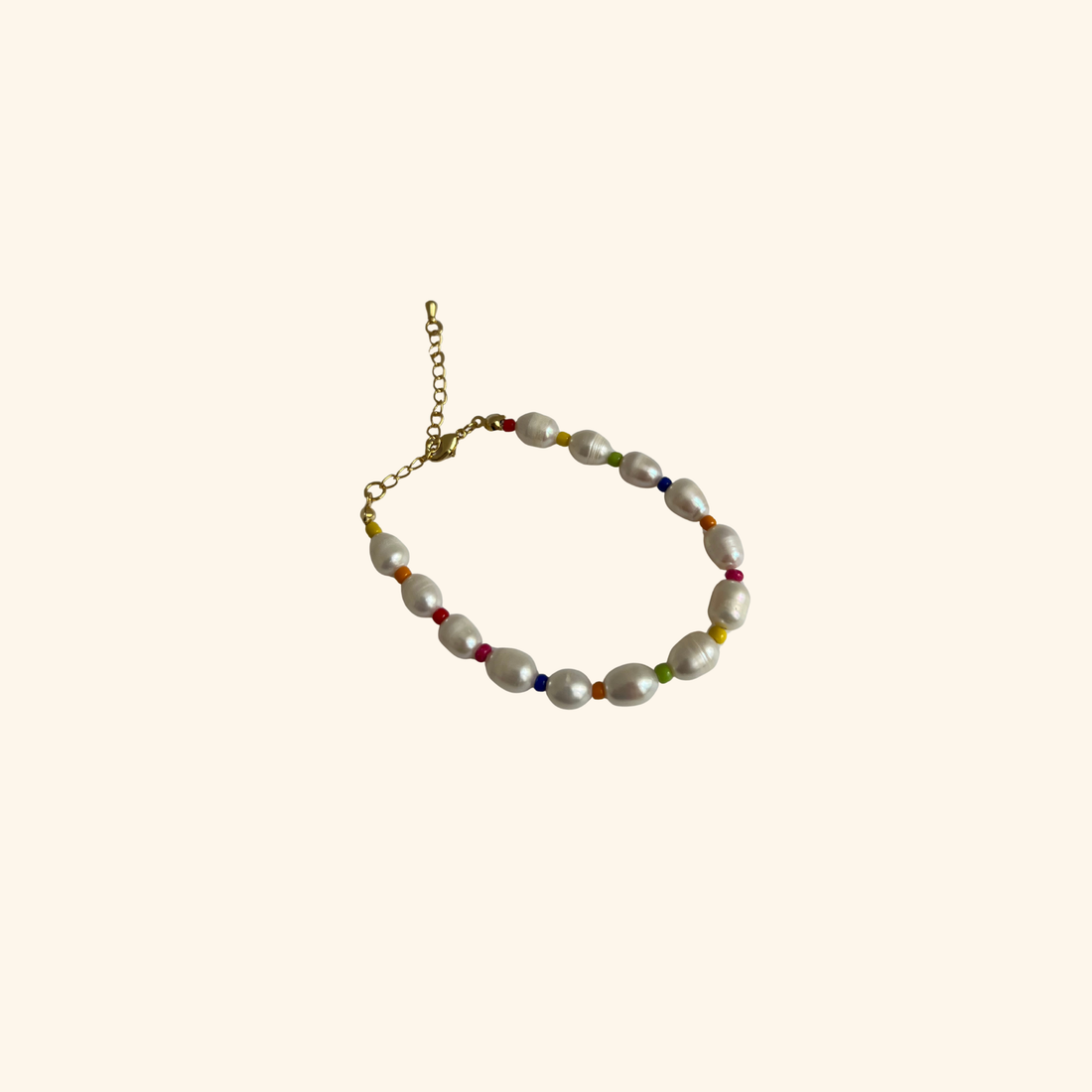 Pearls by the Rainbow Bracelet
