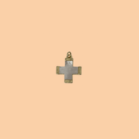 Small Mother of Pearl Cross Charm