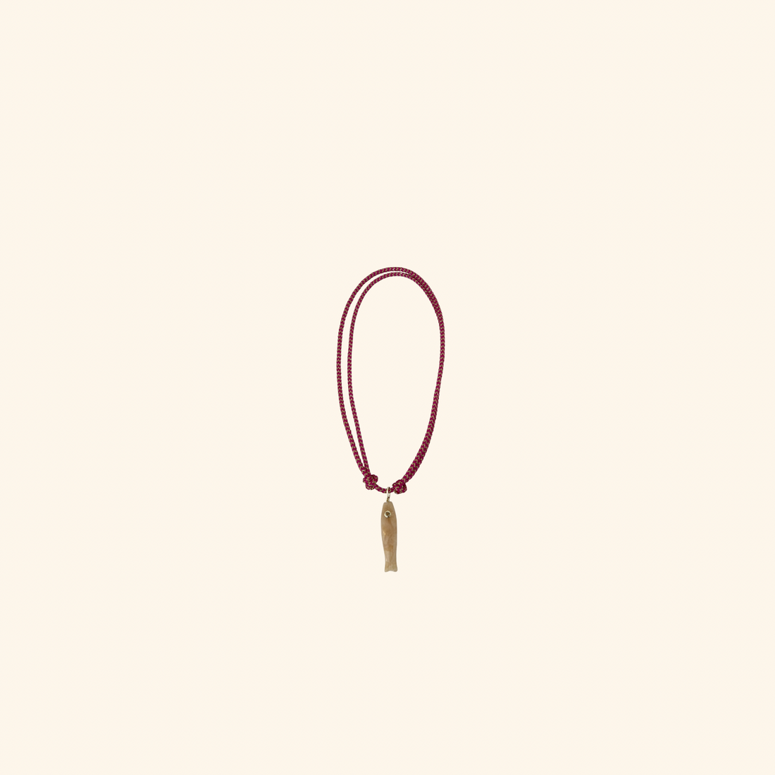 Yellow Fish Marina Rope Necklace
