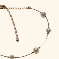 Gold Wire Pearl Choker