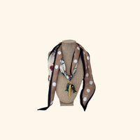 Trois Poissons Scarf Necklace