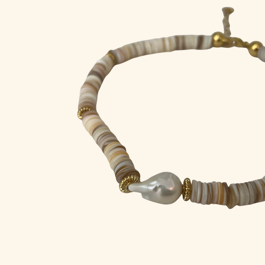 Giant Puka Pearl Necklace