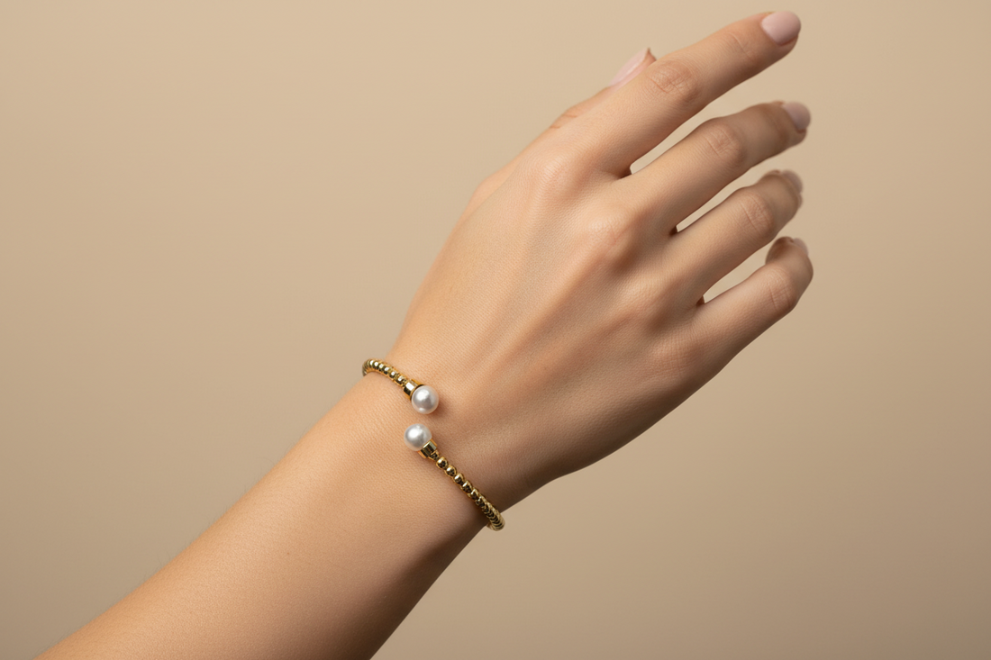 Pearl Bangle Bracelet