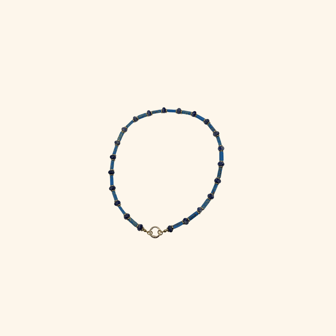 Costal Blue Beach Beads Necklace