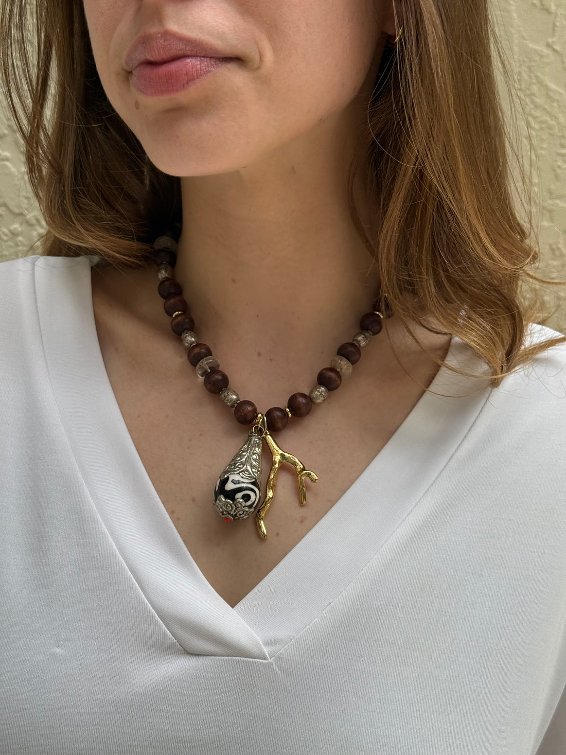 Wood Talisman Necklace