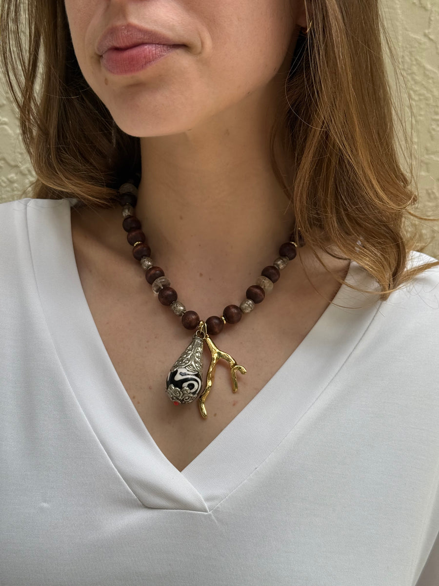 Wood Talisman Necklace