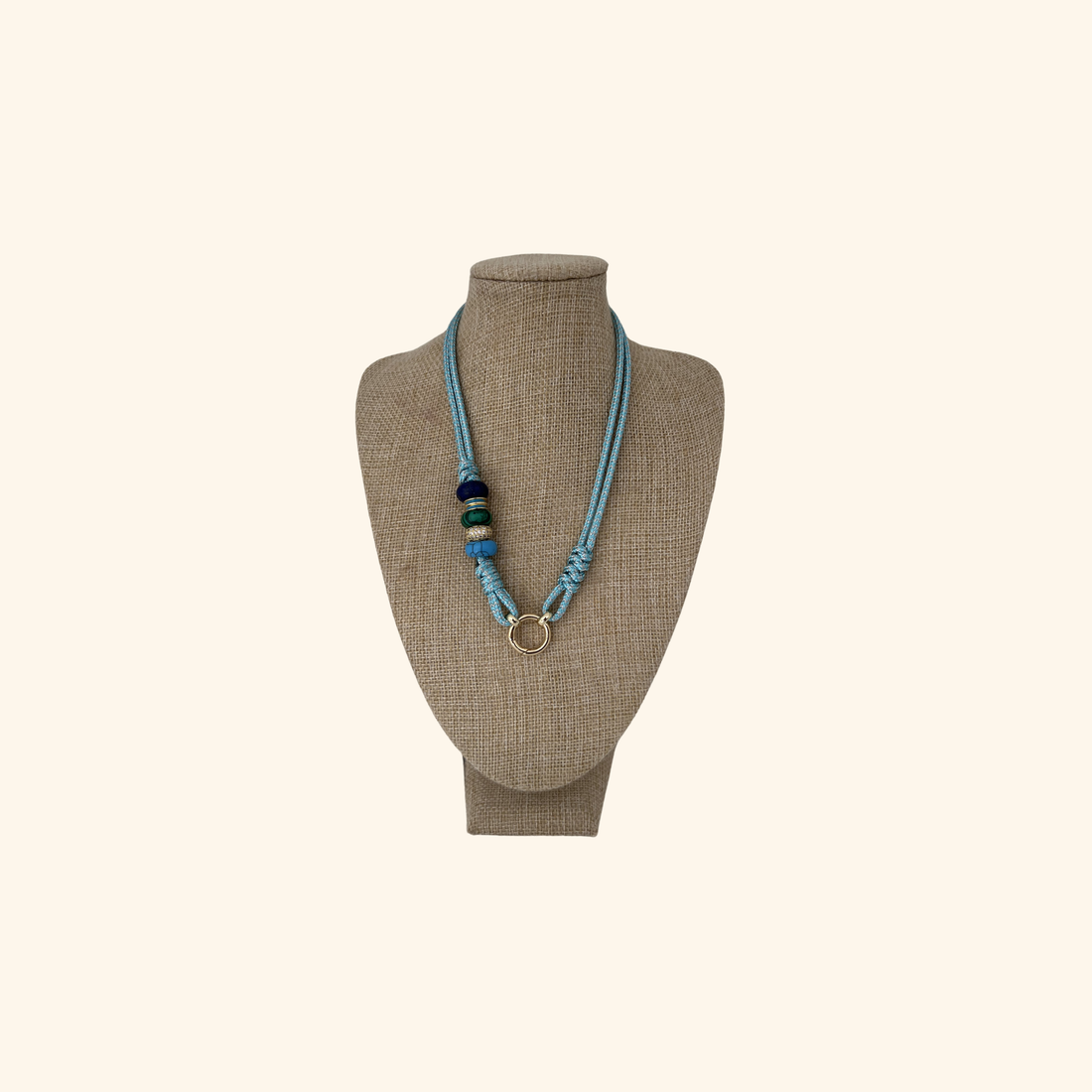Laguna Beaded Marine Rope Necklace