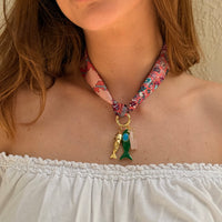 Les Trois Poissons Scarf Necklace