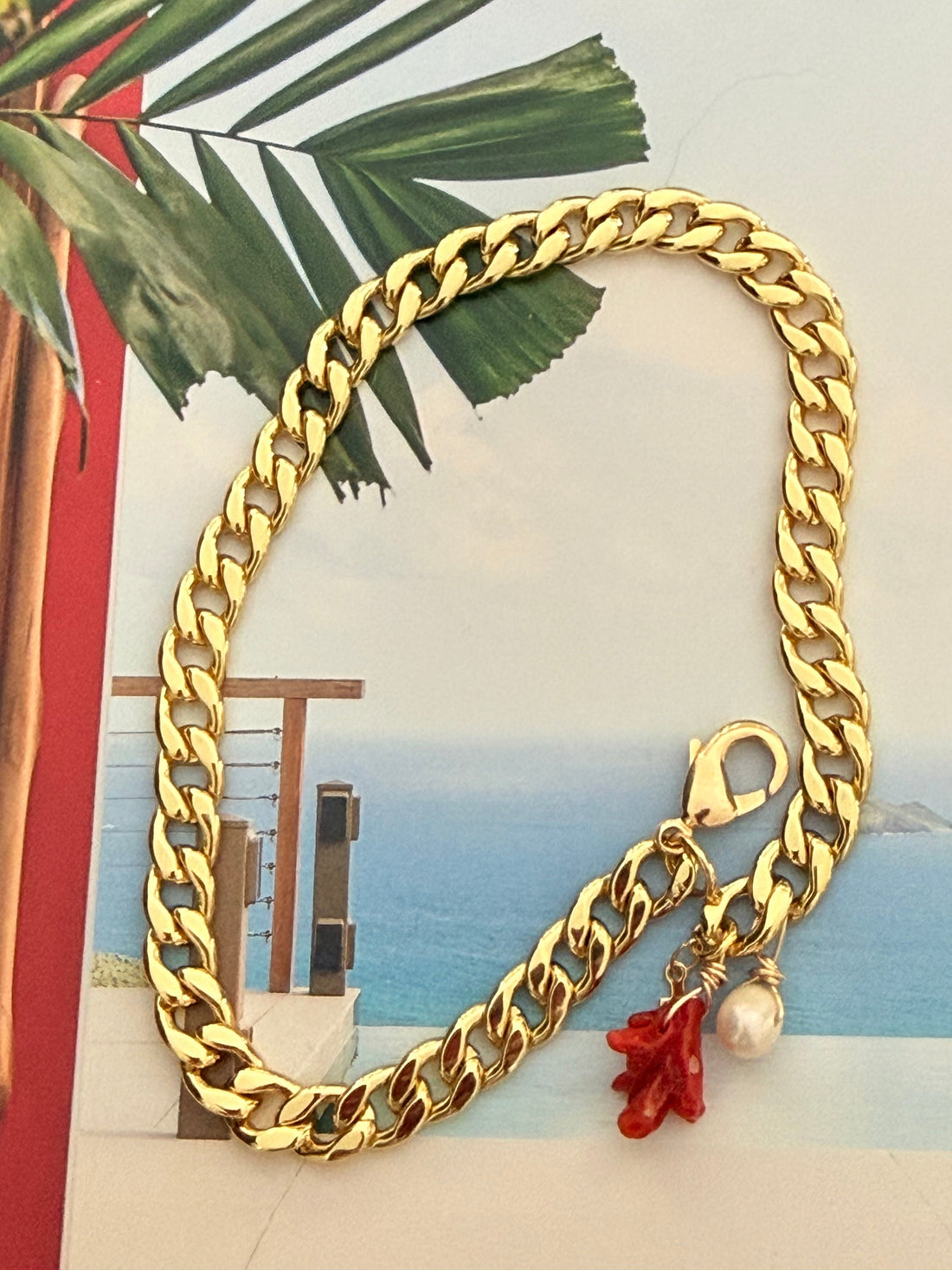 Coral Kiss Anklet