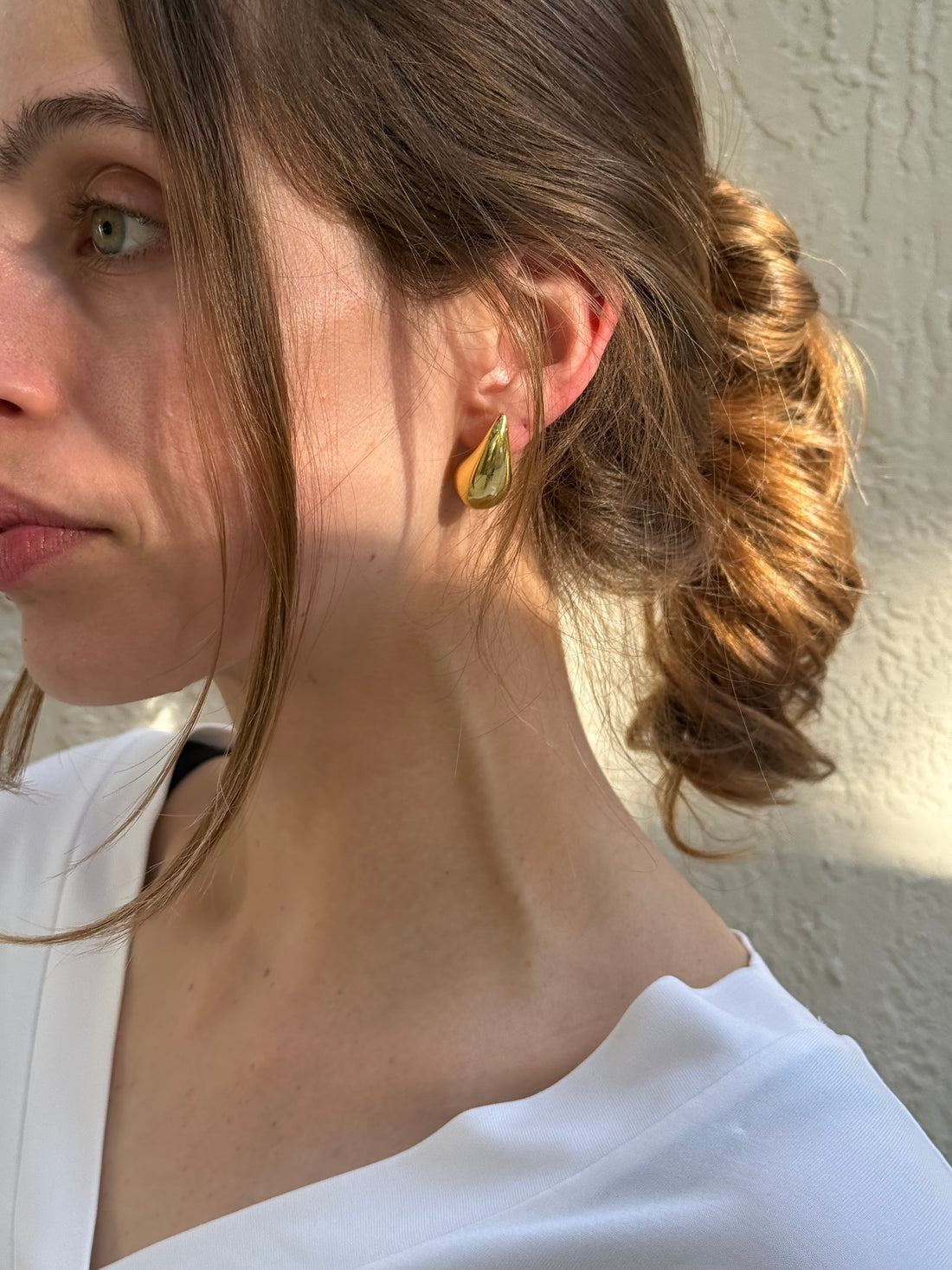 Gold Teardrop Earrings