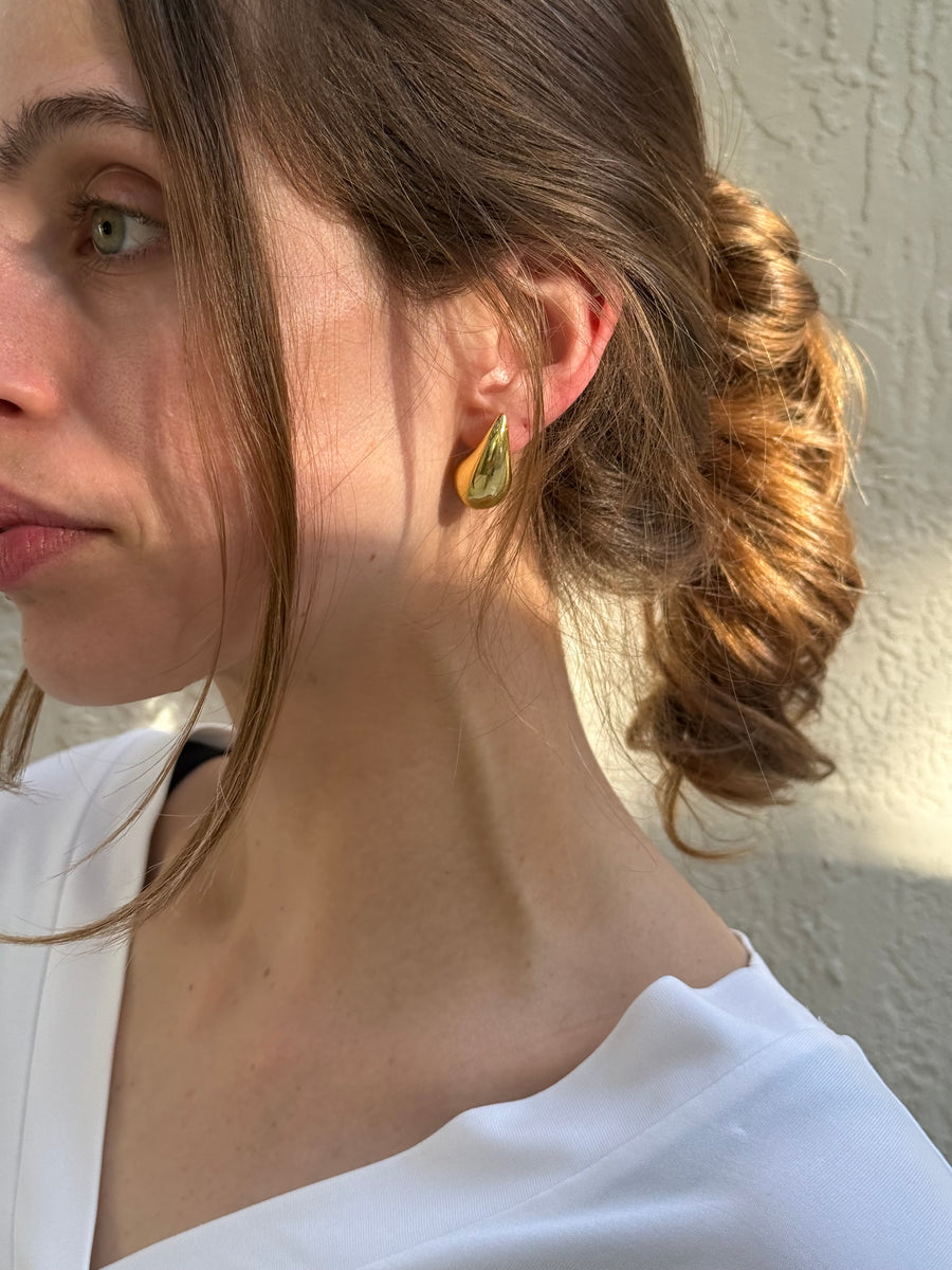 Gold Teardrop Earrings