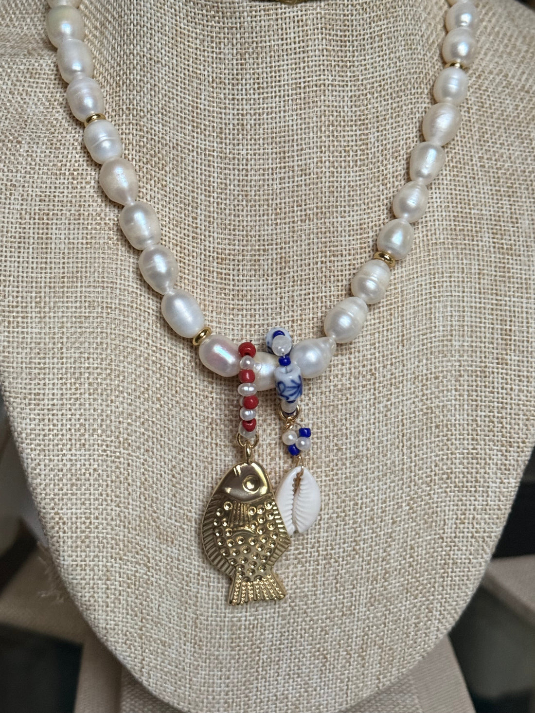 Americana Pearl Necklace