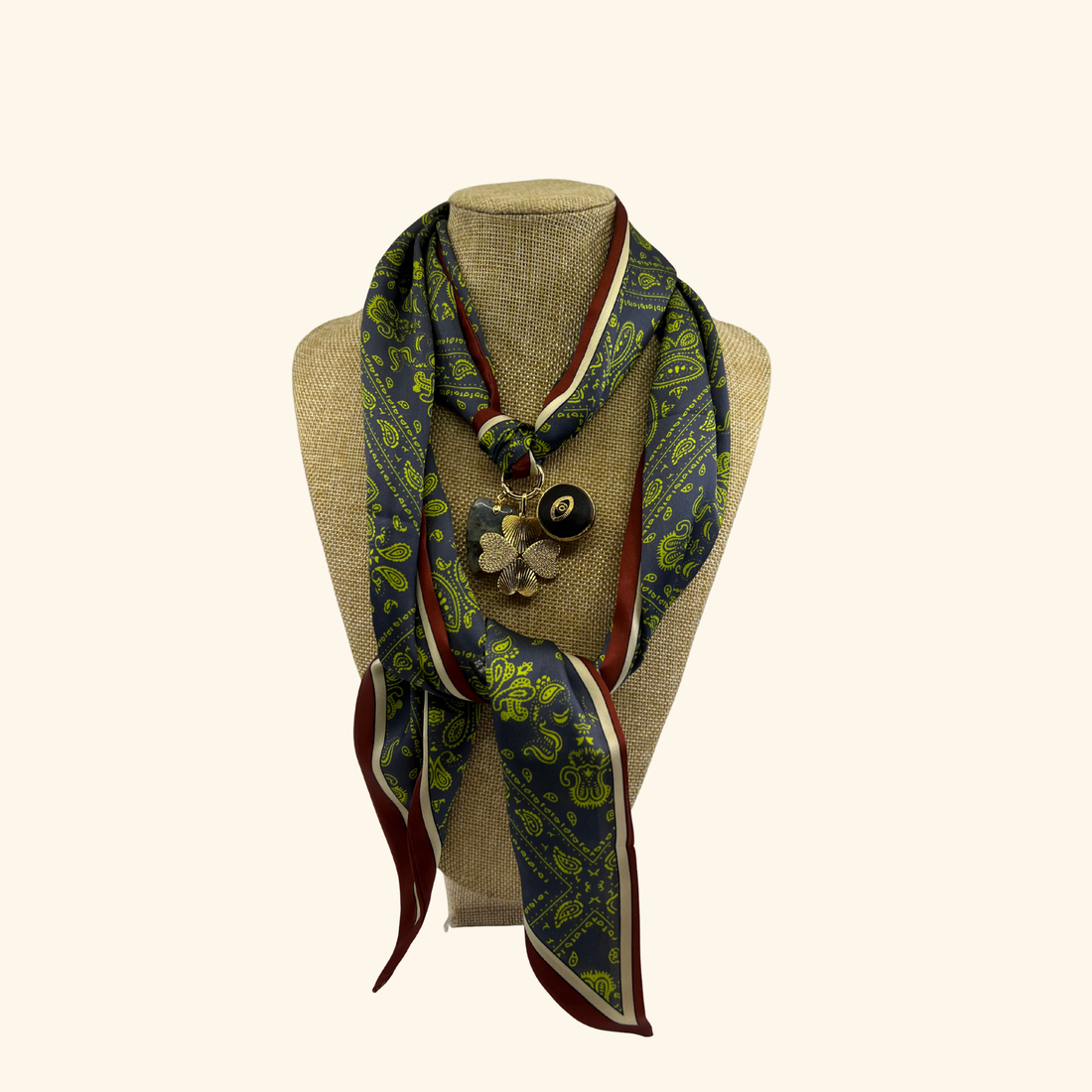 Charmed Eye Bandit Scarf Necklace
