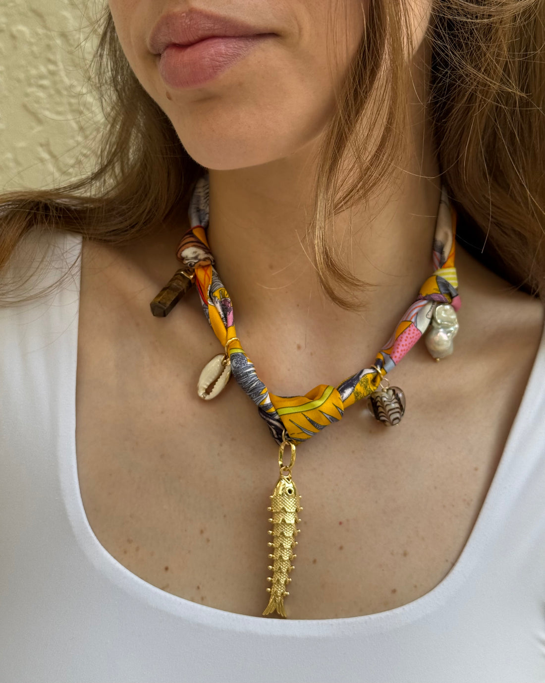 Cayman Escape Scarf Necklace