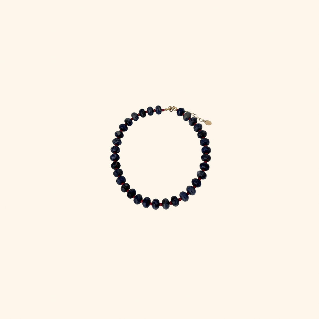 Midnight Navy Tide Beach Beads Necklace