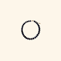 Midnight Navy Tide Beach Beads Necklace