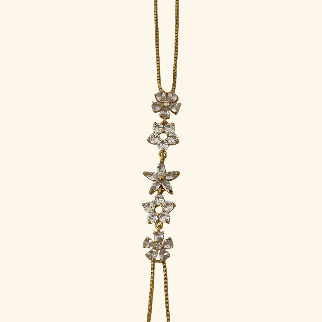 Crystal Flower Hand Chain
