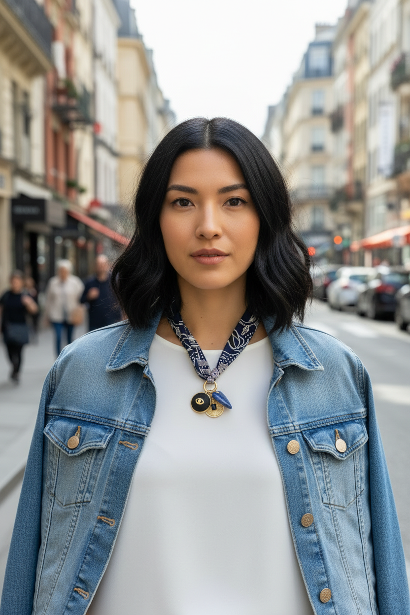 Boho Sea Bandit Scarf Necklace