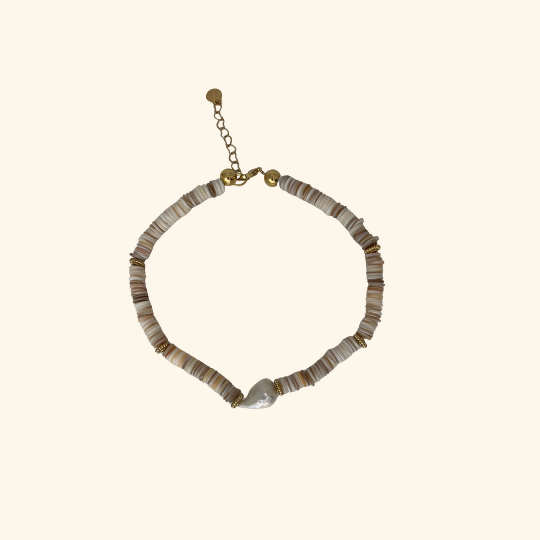 Giant Puka Pearl Necklace