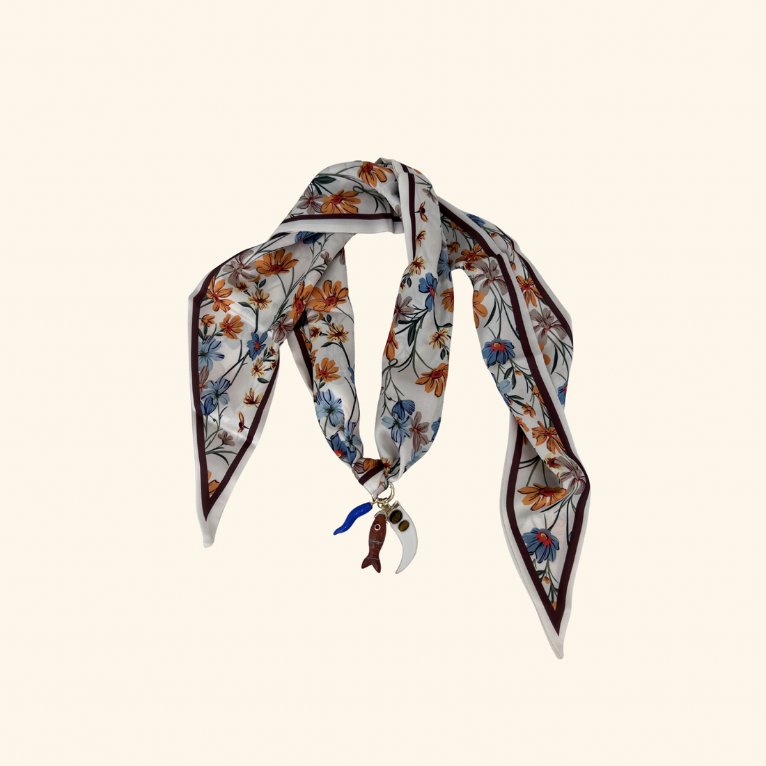 Poisson et Poivre Scarf Necklace