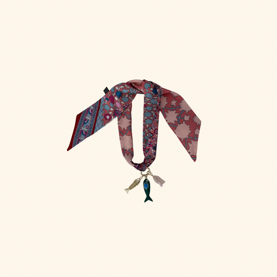 Les Trois Poissons Scarf Necklace